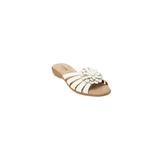 Extra Wide Width Women's The Abigail Slip On Sandal by Comfortview in White (Size 9 1/2 WW)