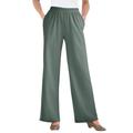 Plus Size Women's 7-Day Knit Wide-Leg Pant by Woman Within in Pine (Size 5X)