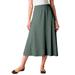 Plus Size Women's 7-Day Knit A-Line Skirt by Woman Within in Pine (Size 5XP)