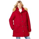 Plus Size Women's The Arctic Parka by Woman Within in Classic Red (Size 1X) Coat