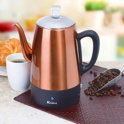 Euro Cuisine 8-Cup Percolator by Euro Cuisine in Copper