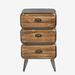 Urban Loft 3 Rounded Drawer Chest by 4D Concepts in Natural Wood