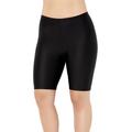 Plus Size Women's Chlorine Resistant Long Bike Short Swim Bottom by Swimsuits For All in Black (Size 20)