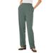 Plus Size Women's 7-Day Knit Straight Leg Pant by Woman Within in Pine (Size 1X)