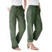 Plus Size Women's Convertible Length Cargo Pant by Woman Within in Olive Green (Size 36 W)