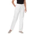 Plus Size Women's Drawstring Denim Wide-Leg Pant by Woman Within in White (Size 32 WP) Pants