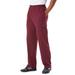 Men's Big & Tall Lightweight Jersey Cargo Sweatpants by KingSize in Heather Deep Burgundy (Size 9XL)