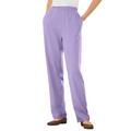 Plus Size Women's 7-Day Knit Straight Leg Pant by Woman Within in Soft Iris (Size 6X)