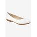 Women's Clara Flat by Cliffs in White Burnished Smooth (Size 7 1/2 M)