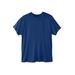 Men's Big & Tall Performance Flex Crewneck Tee by KingSize in Midnight Navy (Size 2XL)