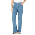 Plus Size Women's Bootcut Stretch Jean by Woman Within in Light Wash Sanded (Size 34 T)