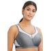 Plus Size Women's Wonderwire® High-Impact Underwire Sport Bra 9066 by Glamorise in Gray (Size 40 G)