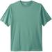 Men's Big & Tall Shrink-Less™ Lightweight Crewneck T-Shirt by KingSize in Vintage Green (Size 8XL)