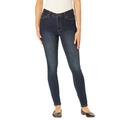 Plus Size Women's Comfort Curve Slim-Leg Jean by Woman Within in Dark Sanded Wash (Size 32 W)