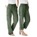 Plus Size Women's Convertible Length Cargo Pant by Woman Within in Olive Green (Size 24 W)