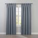 Wide Width BH Studio Room-Darkening Pinch Pleat Panel by BH Studio in Pewter (Size 35" W 95" L) Window Curtain