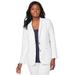 Plus Size Women's Linen Blazer by Jessica London in White (Size 28 W) Jacket