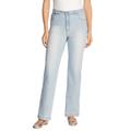 Plus Size Women's Wide Leg Stretch Jean by Woman Within in Light Wash Sanded (Size 22 T)