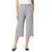 Plus Size Women's 7-Day Knit Culotte by Woman Within in Medium Heather Grey (Size 38/40) Pants