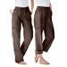 Plus Size Women's Convertible Length Cargo Pant by Woman Within in Chocolate (Size 24 WP)