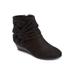 Wide Width Women's The Inez Bootie by Comfortview in Black (Size 9 1/2 W)