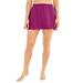 Plus Size Women's A-Line Swim Skirt with Built-In Brief by Swim 365 in Fuchsia (Size 28) Swimsuit Bottoms