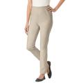 Plus Size Women's Fineline Denim Jegging by Woman Within in Natural Khaki (Size 12 T)