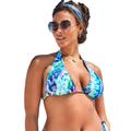 Plus Size Women's Elite Triangle Bikini Top by Swimsuits For All in Tie Dye (Size 4)