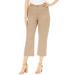 Plus Size Women's Classic Cotton Denim Capri by Jessica London in New Khaki (Size 26) Jeans