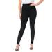 Plus Size Women's Rhinestone And Pearl Legging by Roaman's in Black Embellishment (Size 14/16) Embellished Sparkle Jewel Stretch Pants