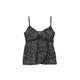 Plus Size Women's Bra-Size Wrap Tankini Top by Swim 365 in Black White Leopard Print (Size 46 C)