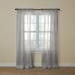 BH Studio Sheer Voile Rod-Pocket Panel Pair by BH Studio in Silver (Size 120"W 95" L) Window Curtains