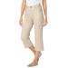 Plus Size Women's Capri Stretch Jean by Woman Within in Natural Khaki (Size 20 WP)
