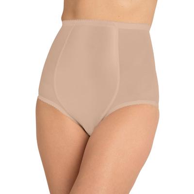 Plus Size Women's High-Waisted Power Mesh Firm Control Shaping Brief by Secret Solutions in Nude (Size M) Shapewear