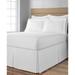 Space Maker Extra-Long 21" Drop Length White Bed Skirt by Levinsohn Textiles in White (Size QUEEN)