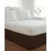 Luxury Hotel Classic Tailored 14" Drop Chocolate Bed Skirt by Levinsohn Textiles in Dark Brown (Size FULL)