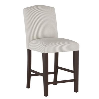 Stipe Upholstered Counter Stool by Skyline Furniture in Taupe