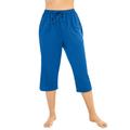 Plus Size Women's Taslon® Cover Up Capri Pant by Swim 365 in Dream Blue (Size 26/28)