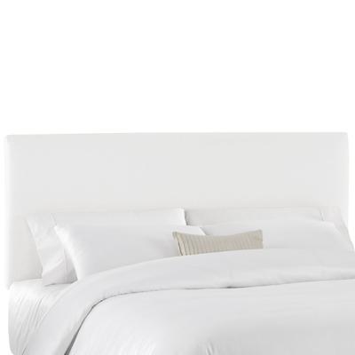 Twill Upholstered Headboard by Skyline Furniture in Twill White (Size FULL)