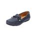 Extra Wide Width Women's The Ridley Slip On Flat by Comfortview in Navy (Size 7 1/2 WW)