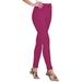 Plus Size Women's Stretch Cotton Legging by Woman Within in Raspberry (Size 4X)