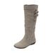 Wide Width Women's The Pasha Wide-Calf Boot by Comfortview in Slate Grey (Size 10 W)