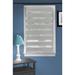 Wide Width Cordless Celestial Sheer Double Layered Shade by Achim Home Décor in Grey (Size 27" W 72" L)