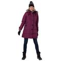 Plus Size Women's Heathered Down Puffer Coat by Woman Within in Heather Deep Claret (Size 28 W)