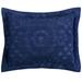 Rio Collection Tufted Chenille Sham by Better Trends in Navy (Size KING)