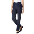 Plus Size Women's Flex-Fit Pull-On Straight-Leg Jean by Woman Within in Indigo (Size 32 WP) Jeans