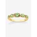 Women's Yellow Gold-Plated Simulated Birthstone Ring by PalmBeach Jewelry in August (Size 6)