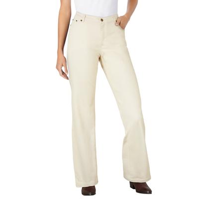Plus Size Women's Wide-Leg Stretch Denim Jean by Woman Within in Natural Khaki (Size 16 W)