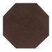 Alpine Braid Collection Reversible Indoor Area Rug, 96"" Octagonal by Better Trends in Chocolate Solid (Size 96" OCTGN)