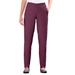 Plus Size Women's Straight Leg Fineline Jean by Woman Within in Deep Claret (Size 24 T)